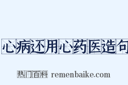 心病还用心药医造句是什么意思的图片